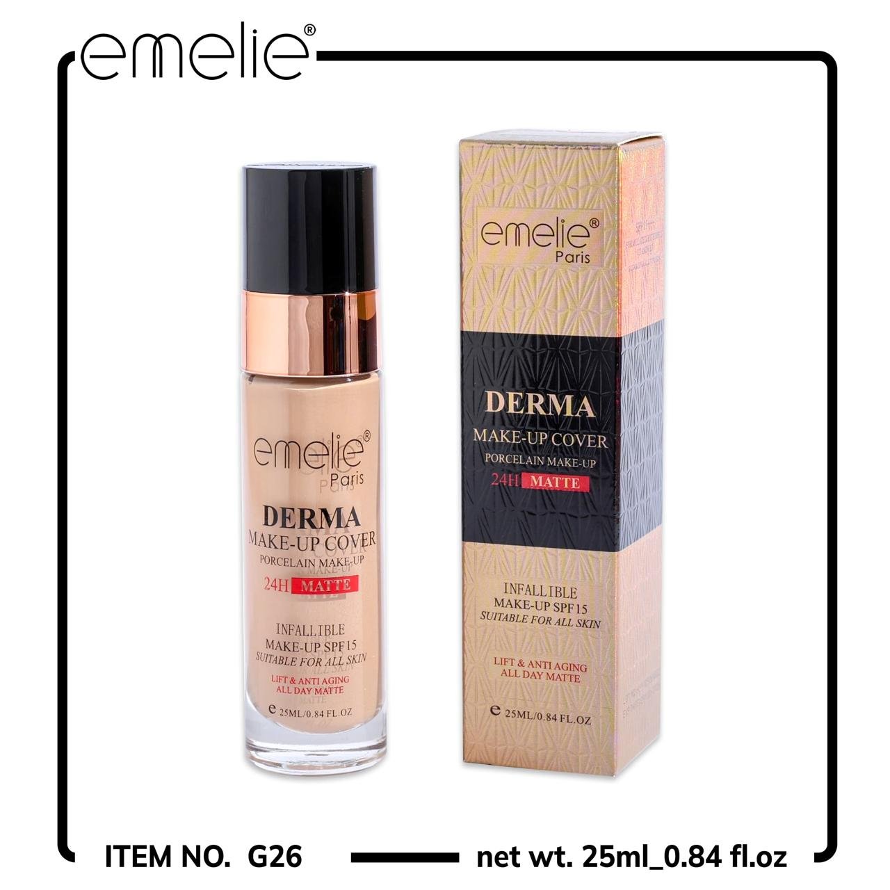 Emelie derma makeup foundation