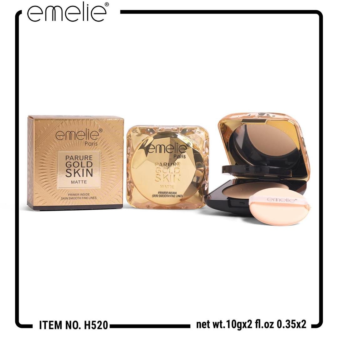 Emelie gold matte powder