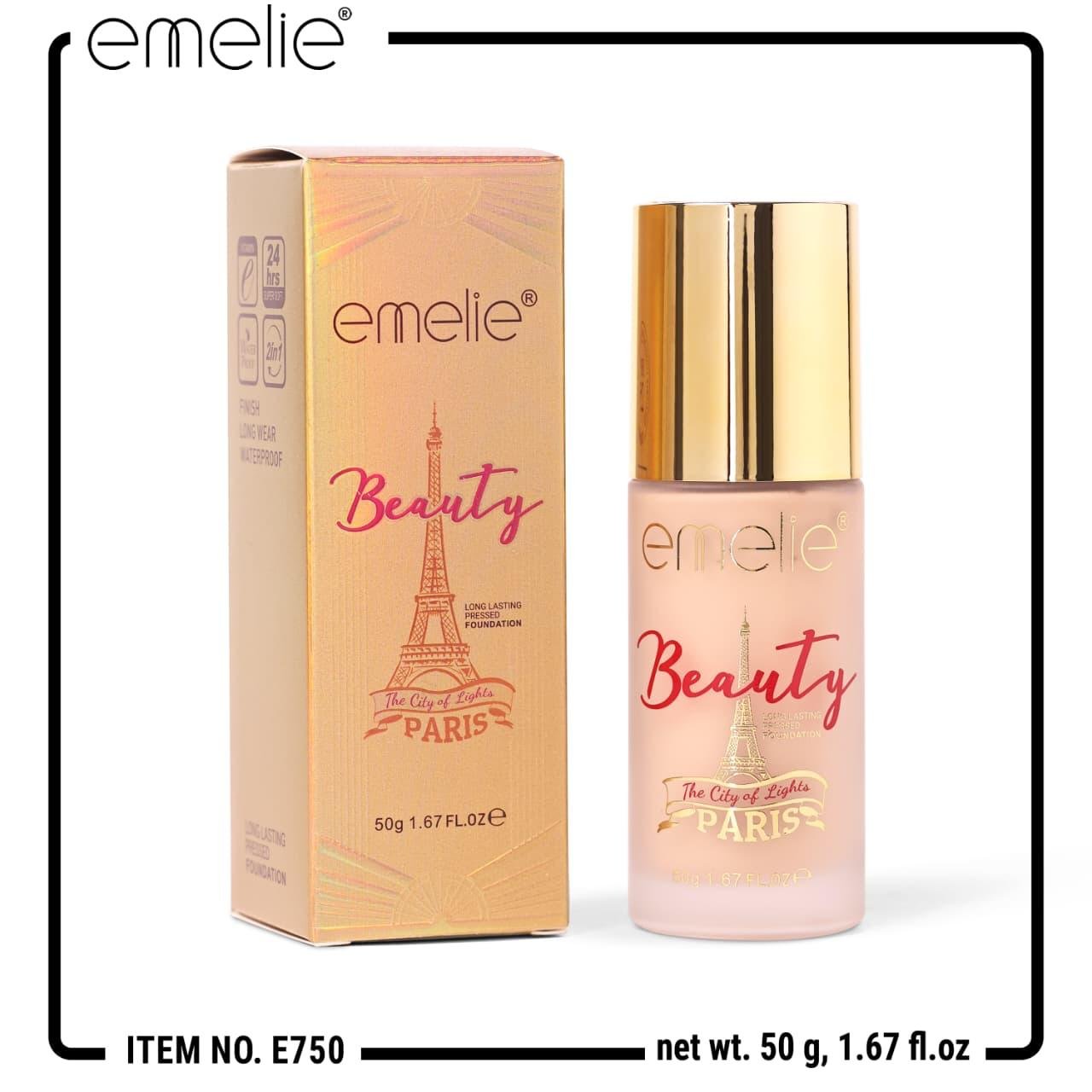 Emelie long lasting press foundation
